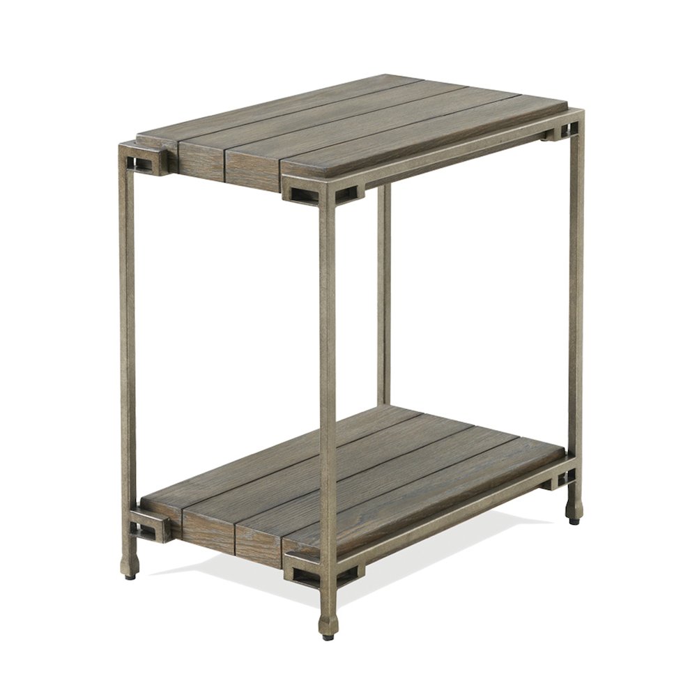 Corbeta 3Pc Living Room Coffee Table and 2 Chairside Tables Set, Aged Graphite