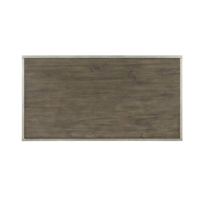 Padena Metal Frame Wood Living Room Coffee Table with Shelf
