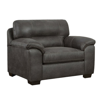 Tirana Contemporary Fabric Pillow-top Arm Chair in Sequoia Ash