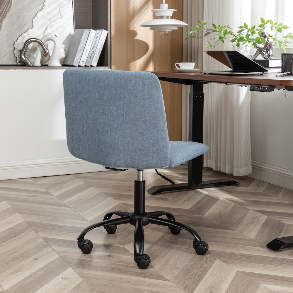 Masar Fabric Swivel Office Chair, Blue