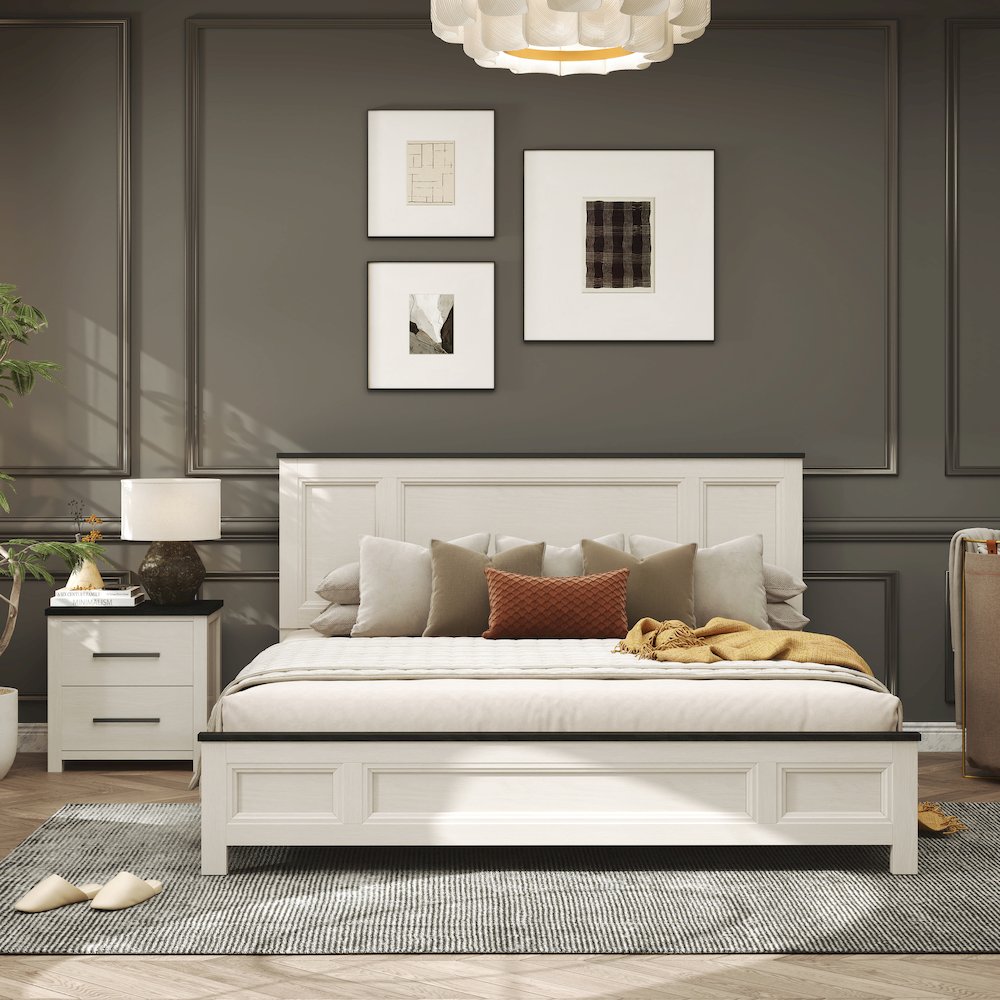 Realynn 5-Pc Bedroom Set, King Panel Bed, Dresser, Mirror, Chest, Nightstand