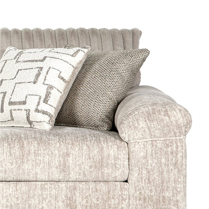 Nason Wide Wale Corduroy Sofa and Loveseat Set, Parchment