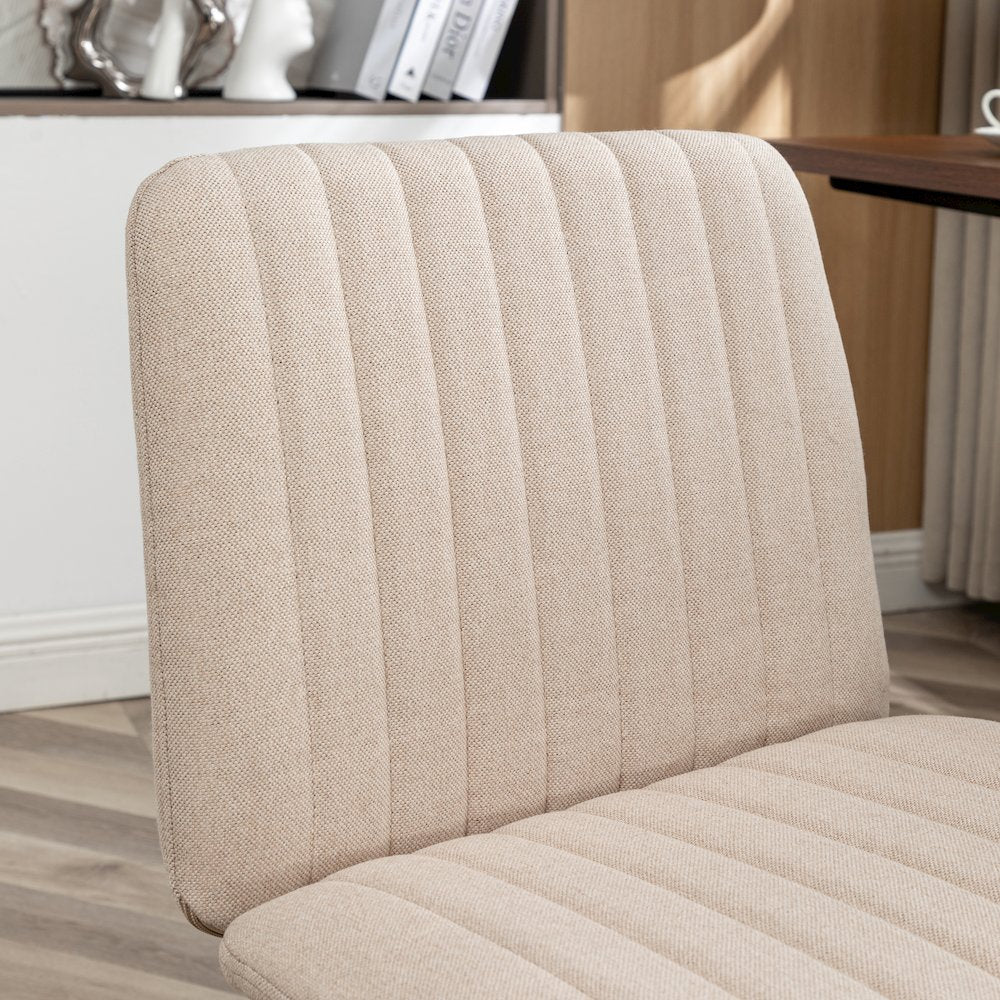Masar Fabric Swivel Office Chair, Beige