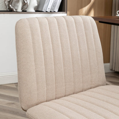Masar Fabric Swivel Office Chair, Beige