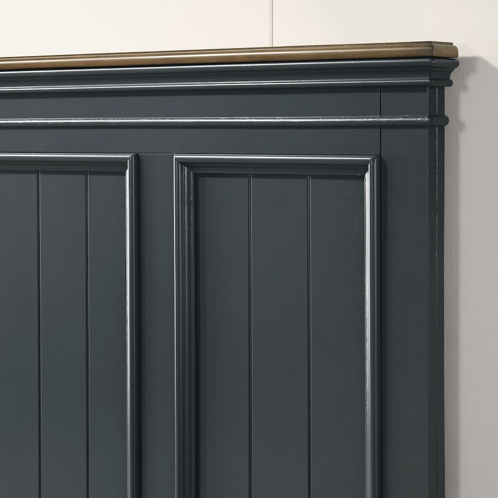 Clelane Wood Bedroom Set Panel King Bed, Dresser, Mirror, and Nightstand