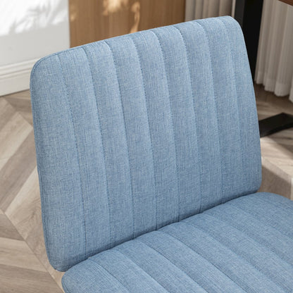 Masar Fabric Swivel Office Chair, Blue