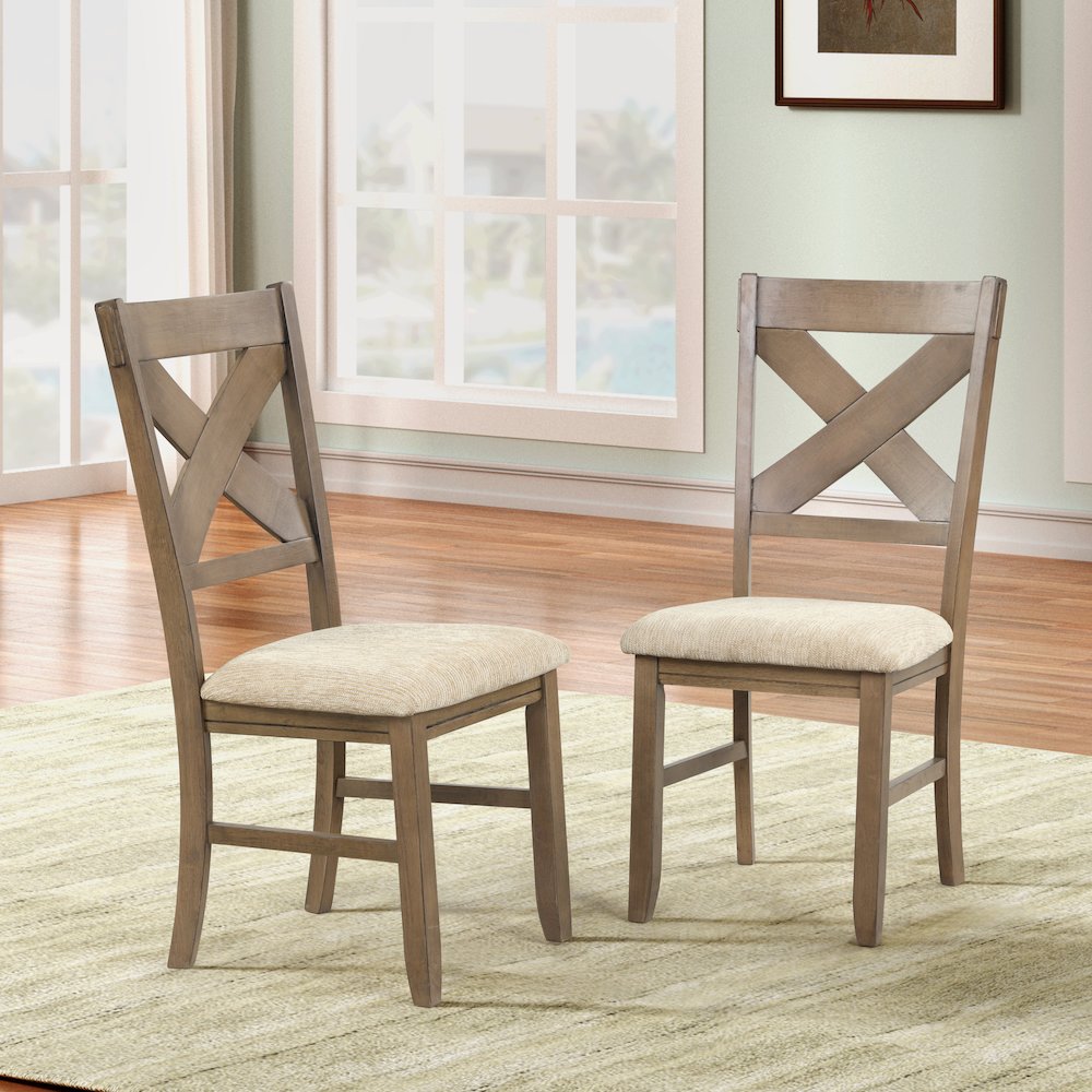 Raven Wood 9-PC Dining Set, Extendable Table with 8 Chairs, Glazed Pine Brown