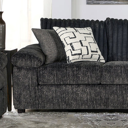Nason Wide Wale Corduroy Sofa, Charcoal