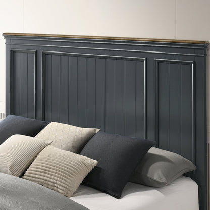 Clelane Wood Bedroom Set Panel Queen Bed, Dresser, Mirror, 2 Nightstands, Chest