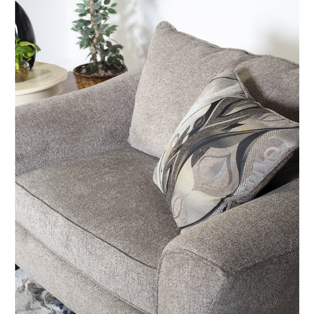 Camero Platinum Fabric Pillowback Accent Chair