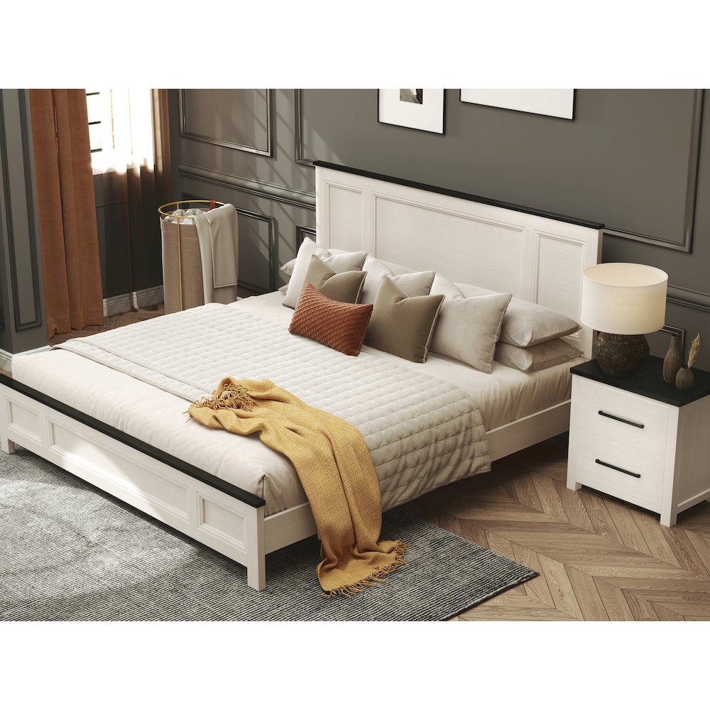 Realynn 4-Pc Bedroom Set, King Panel Bed, Dresser, Mirror, Nightstand
