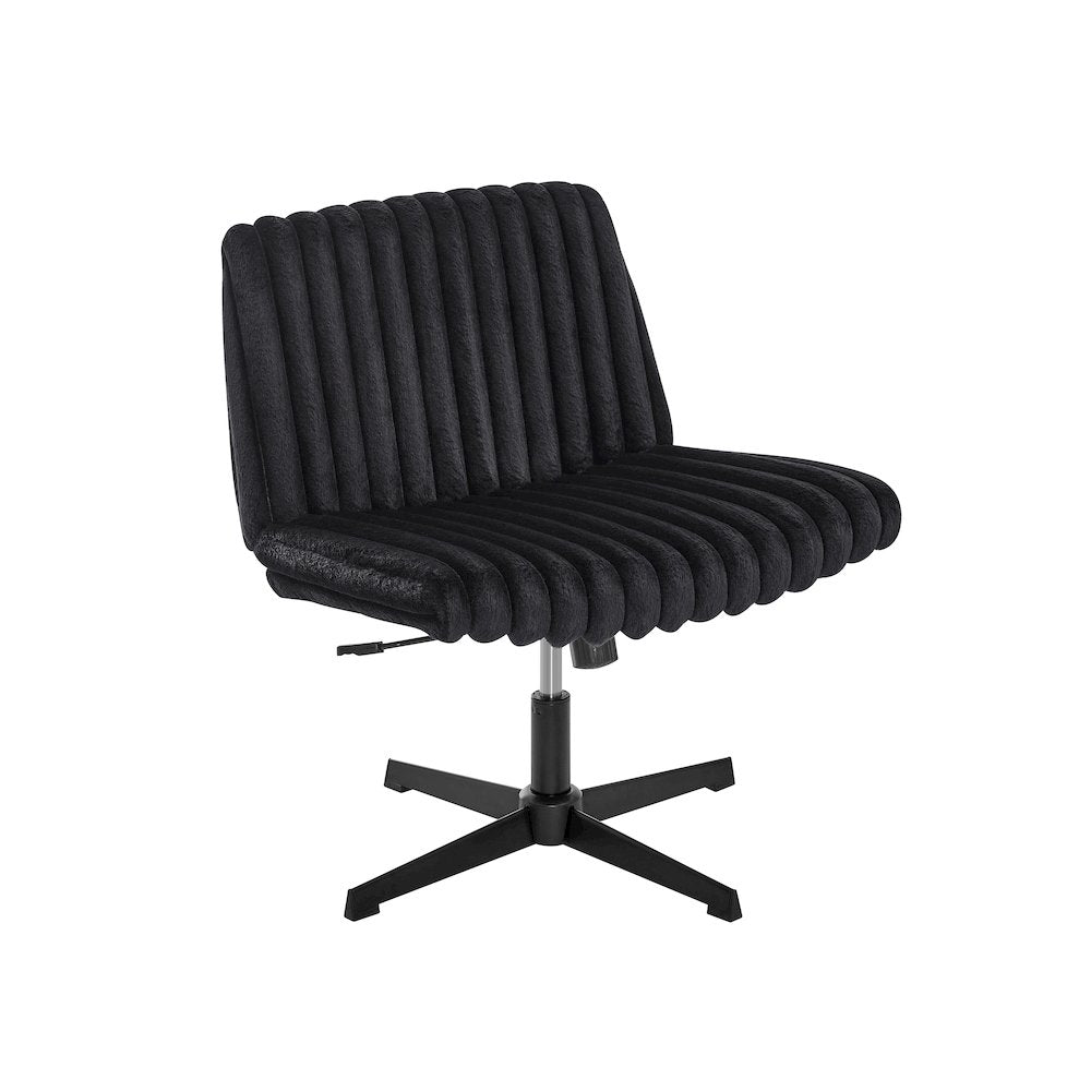 Blynn Adjustable Swivel Criss Cross Chair, Office Chair Vanity Chair