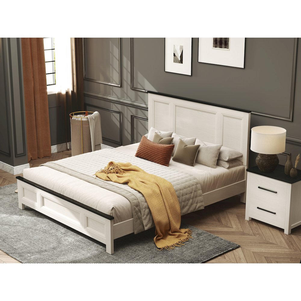 Realynn 4-PC Queen Wood Bedroom Set, Off-White Finish