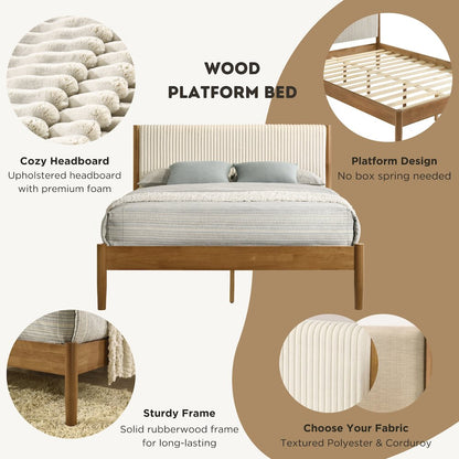 Vichy 5-Pc Bedroom Set with Queen Bed, Chest, Dresser, Mirror, 2 Nightstands
