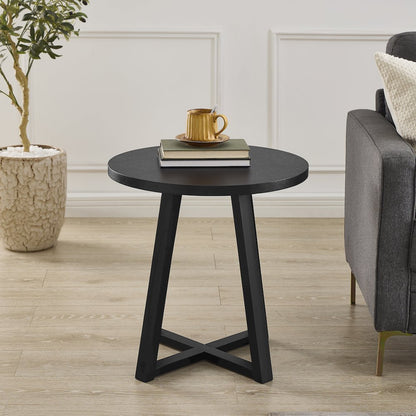 Modern Harmony Wood Oval End Table