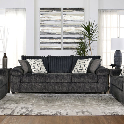 Nason Wide Wale Corduroy Sofa, Charcoal