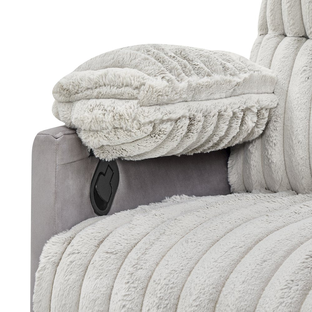 Bocaton Wide Wale Corduroy Upholstery Manual Recliner