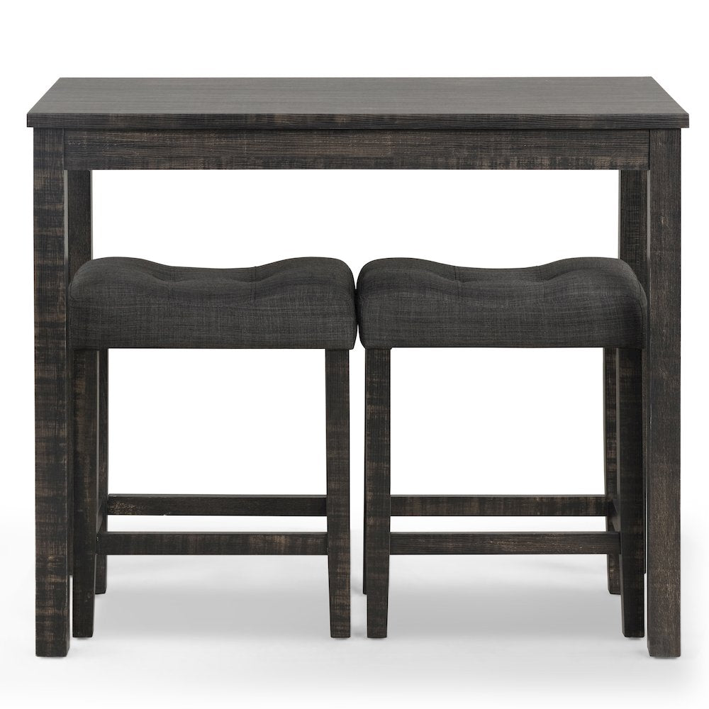Sora Wood 3-Pc Counter Height Dining Set, Gray