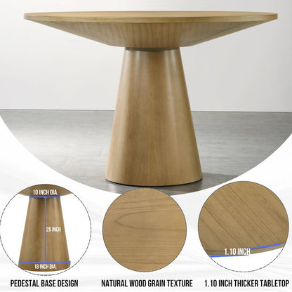 Rocco 48" Pedestal Dining Table