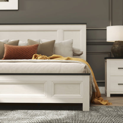 Realynn 4-Pc Bedroom Set, King Panel Bed, Dresser, Mirror, Nightstand