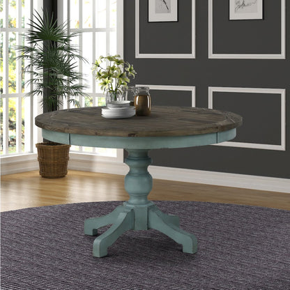 Prato 5-Piece Round Dining Table Set with Cross Back Chairs