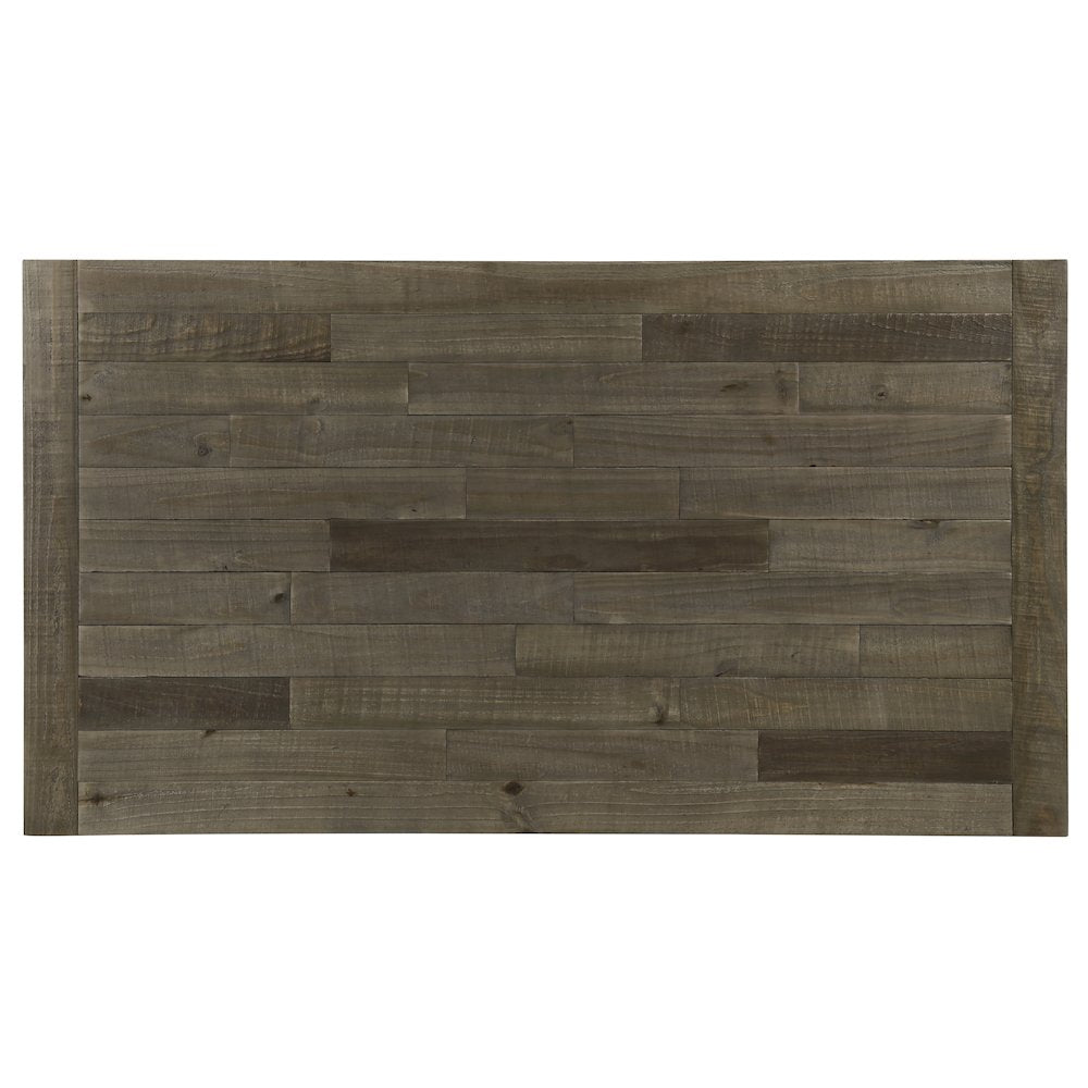 Prato Blue and Brown Two-Tone Finish Wood Dining Table