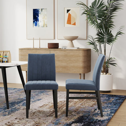 Wendell Contemporary Upholstered Dining Chairs, Set of 2