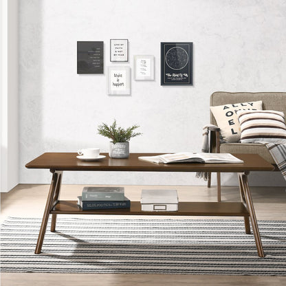 Arona Mid-Century Modern Wood 3-Pc Coffee Table Set