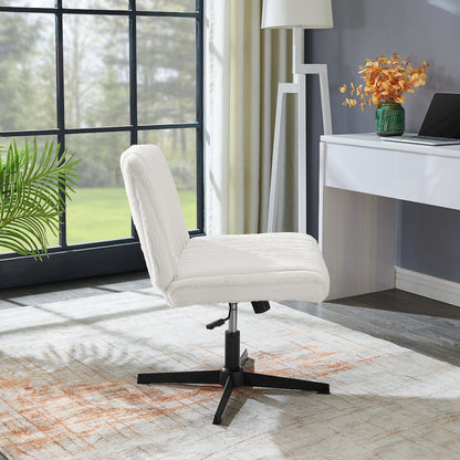 Blynn Adjustable Swivel Criss Cross Chair, Office Chair Vanity Chair