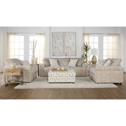 Nason Wide Wale Corduroy Living Room 4-Piece Sofa Set, Parchment