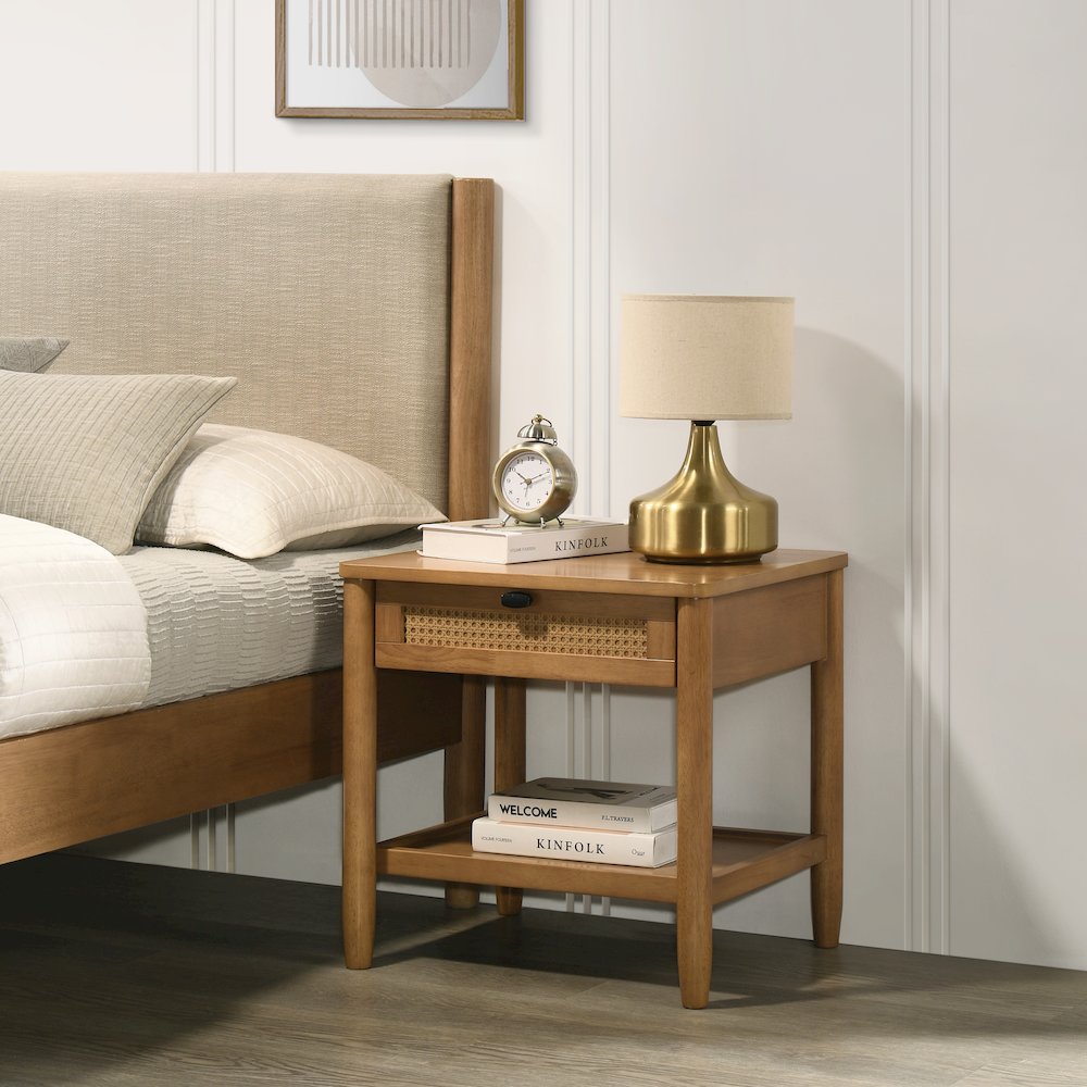 Vichy 6-Pc Bedroom Set with Queen Bed, Dresser, Mirror, 2 Nightstands, Chest