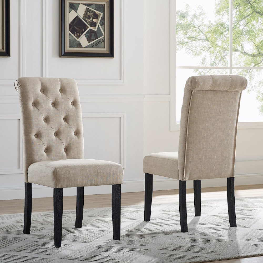 Ashford 5-Pc Dining Set, Hairpin Dining Table with 4 Chairs, Tan