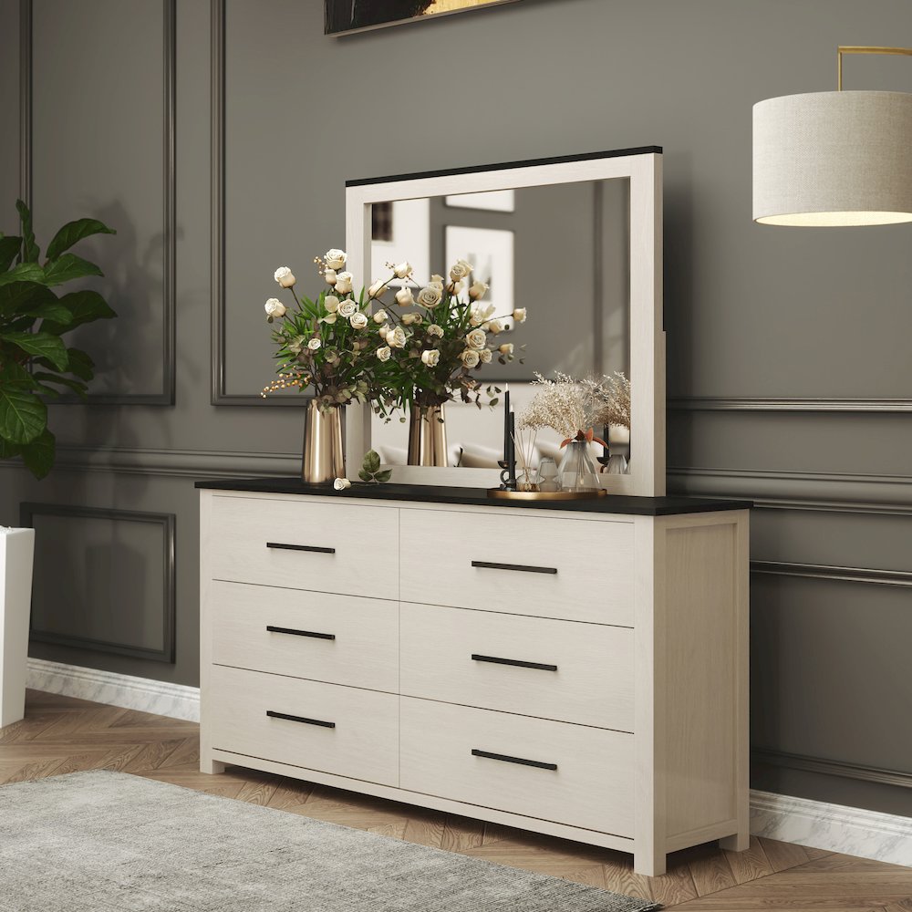 Realynn 5-Pc Bedroom Set, King Panel Bed, Dresser, Mirror, Chest, Nightstand