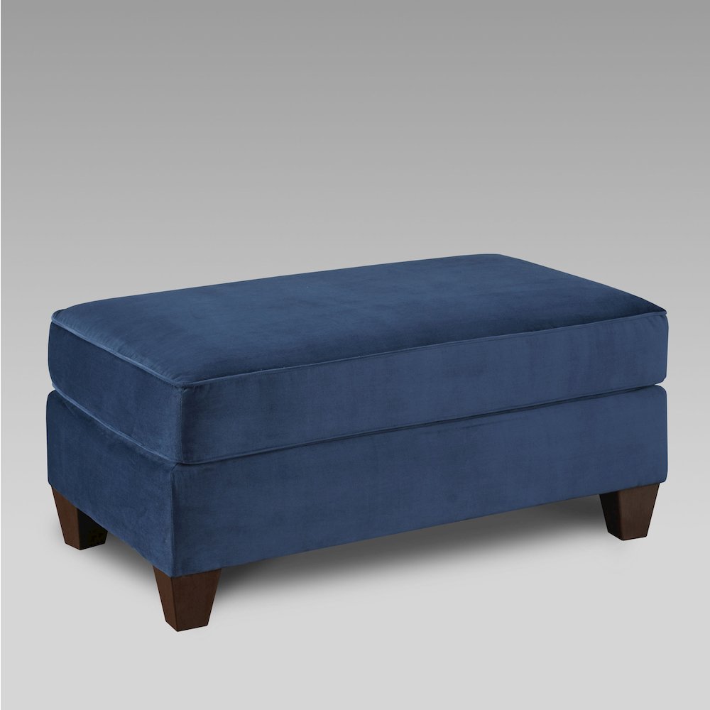 Camero Fabric Pillowback 4-Piece Sofa Set in Navy Blue