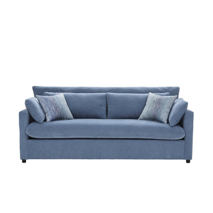 Wilson Contemporary Upholstered Sofa, Coast Blue