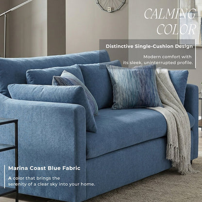 Wilson 2-Piece Living Room Set, Sofa and Loveseat, Coast Blue