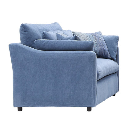 Wilson 2-Piece Living Room Set, Sofa and Loveseat, Coast Blue