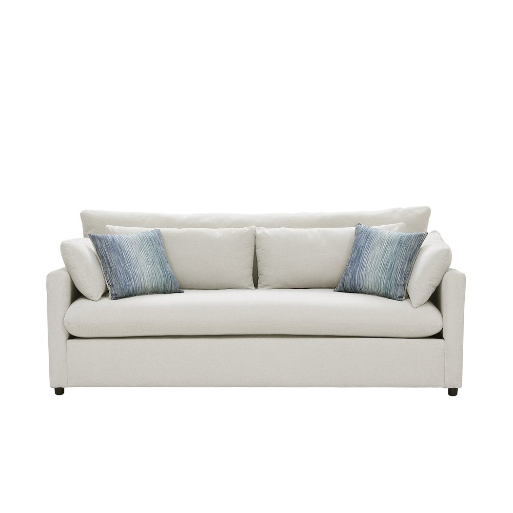 Wilson Contemporary Upholstered Sofa, Fog Beige