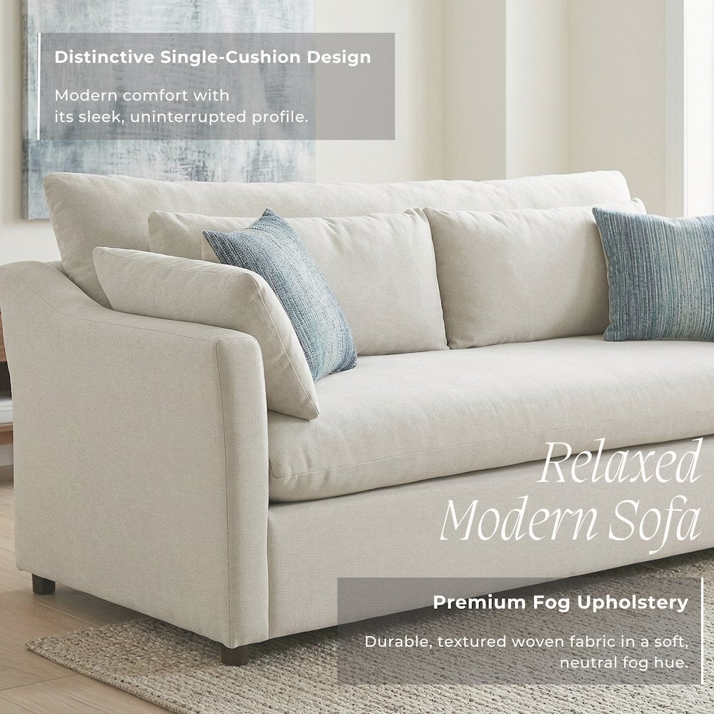Wilson 2-Piece Living Room Set, Sofa and Loveseat, Fog Beige