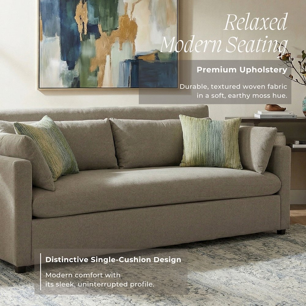 Wilson 4-Piece Living Room Set, Sofa Loveseat Cuddle Chair, Ottoman, Olive Green