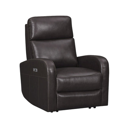 Noah Leather Power Recliner Arm Chair with One-Touch Electric Charging Port