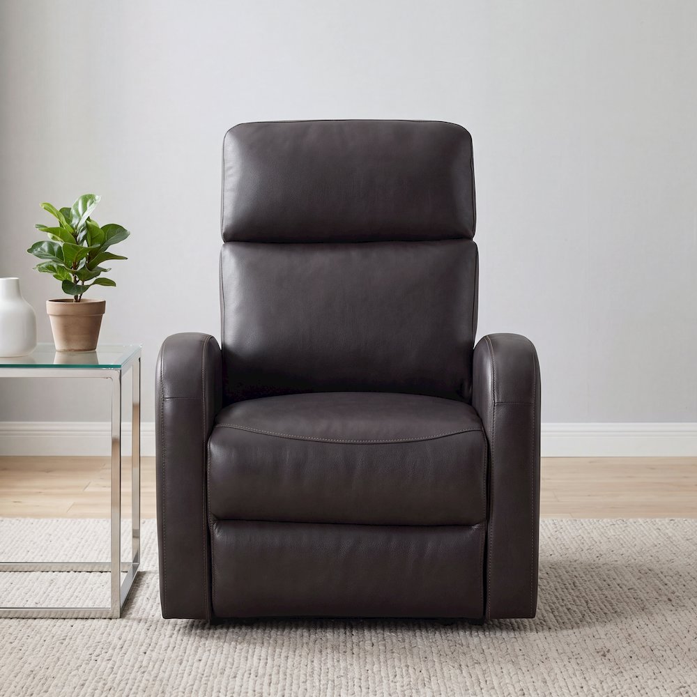 Noah Leather Power Recliner Arm Chair with One-Touch Electric Charging Port