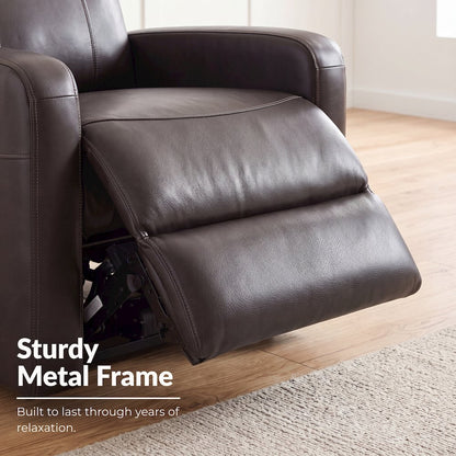 Noah Leather Power Recliner Arm Chair with One-Touch Electric Charging Port