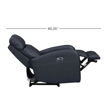 Noah Leather Power Recliner Arm Chair with One-Touch Electric Charging Port
