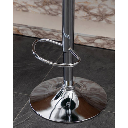 Masaccio Velvet Upholstered Adjustable Swivel Barstool, Set of 2, Green