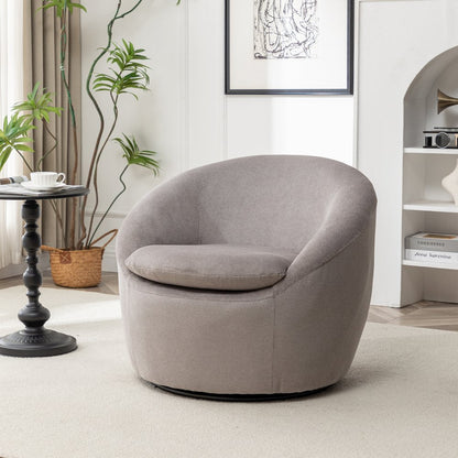 Winnie Modern Barrel Chair, 360° Swivel