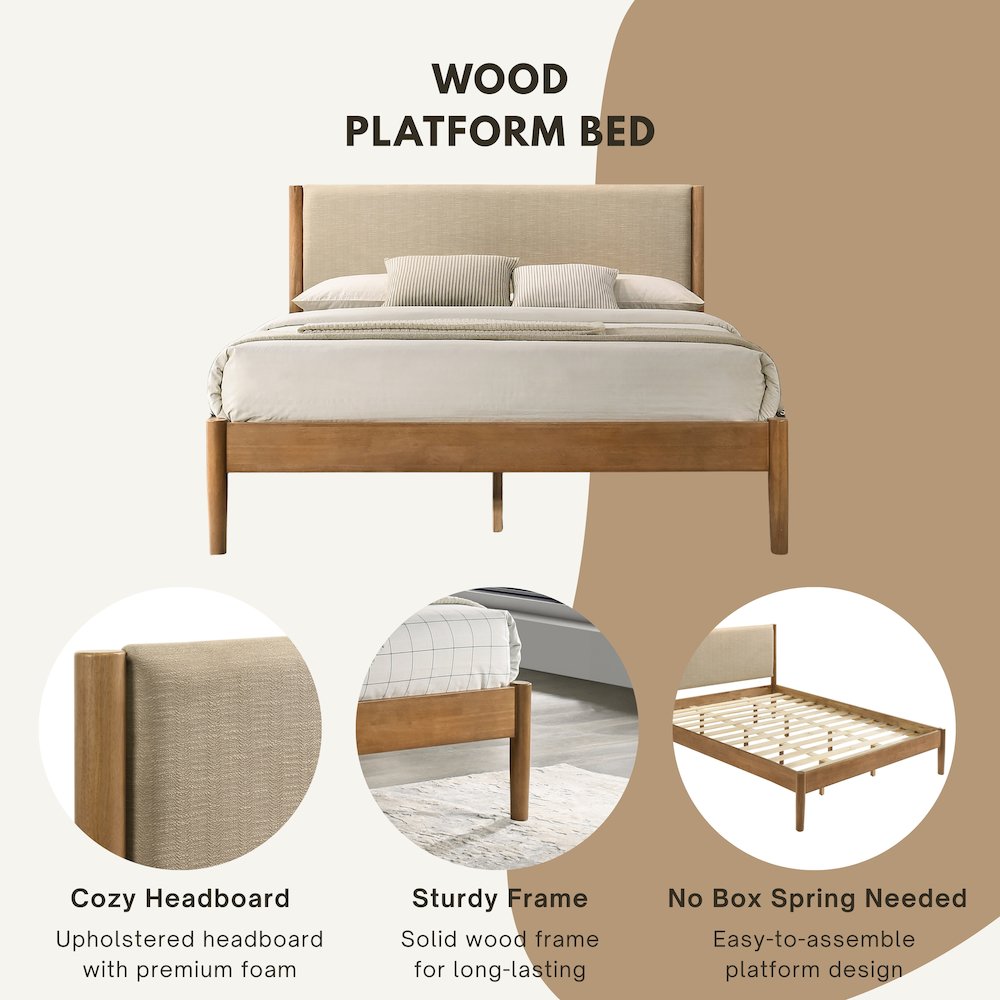 Vichy 6-Piece Rubberwood Bedroom Set, King