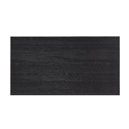 Mchome 3-Piece Coffee Table Set, Coffee Table and Two End Tables, Black Finish