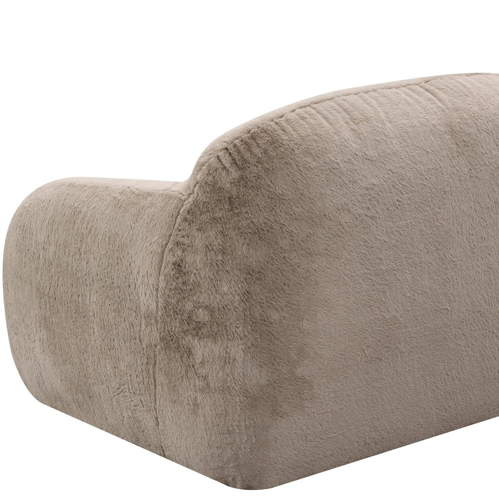 Adell Polar Bear 2-Piece Living Room Set, Sofa and Swivel Chair, Camel Brown