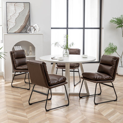 Innes 5-Pc Round Dining Set, Trestle Table with 4 Chairs